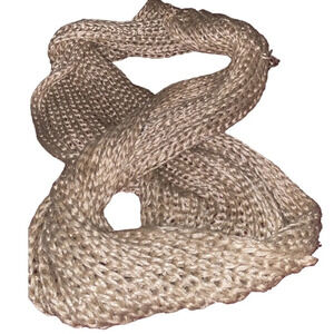 Calvin Klein gold ribbed knit  scarf